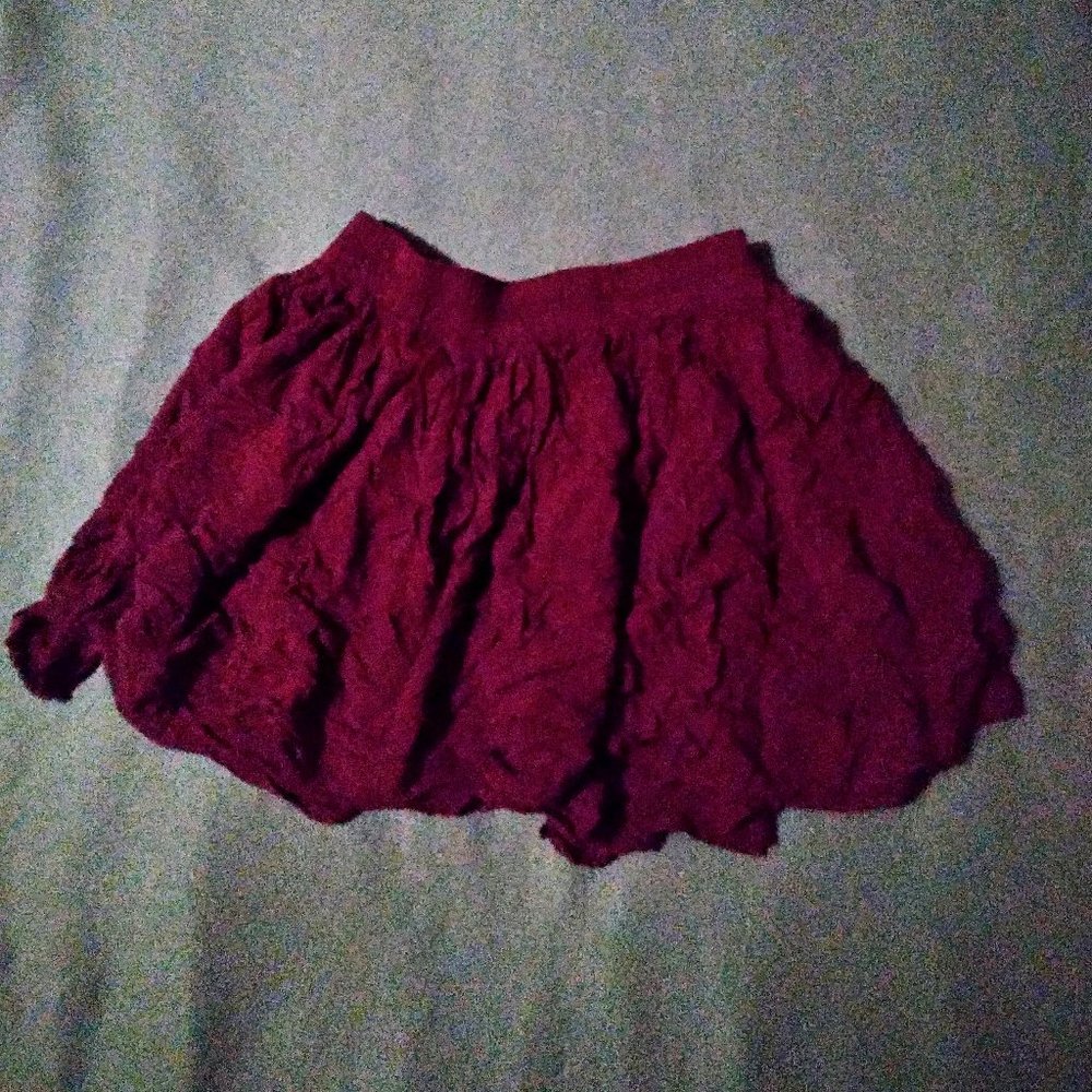 Maroon Skater Skirt